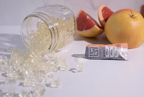 LMNT Electrolyte Recipes - Grapefruit Gummies Electrolyte Gummies Recipe, Lmnt Drink Recipes, Lmnt Electrolyte Recipe, Electrolyte Recipes, Electrolyte Gummies, Banting Desserts, Protein Sparing Modified Fast, Healthy Gummies, Running Gels