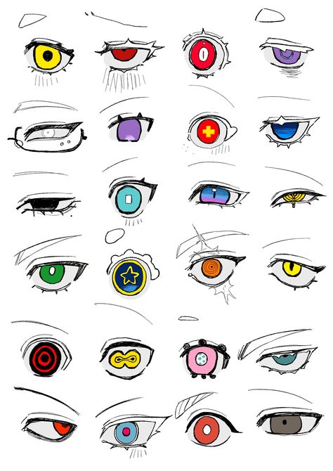 Drawing Face Expressions, Eye Drawing Tutorials, Sketches Tutorial, 캐릭터 드로잉, Drawing Expressions, Concept Art Drawing, Anime Drawings Tutorials, Anime Eyes, Art Tutorials Drawing