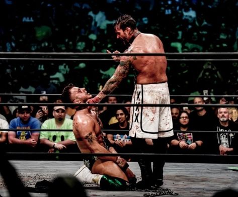 AEW Revolution Dog Collar Match: CM Punk vs. MJF Professional Wrestling Aesthetic, Mjf Aew, Cm Punk Aew, Pose Library, Man Vs Man, Ecw Wrestling, Wrestling Photos, Raw Wwe, Punk Wallpaper