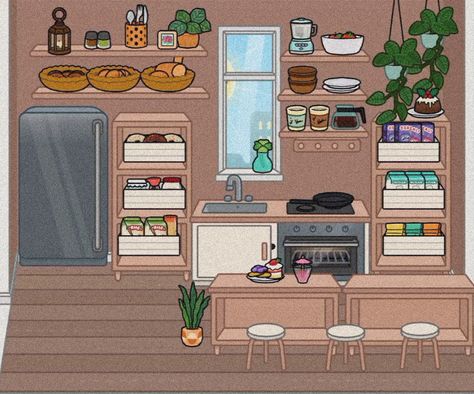 Toca Life World Aesthetic Pfp, Toca World, Free House Design, Free Kitchen Design, Adorable Homes Game, Create Your Own World, Life Kitchen, Aesthetic Kitchen, Room Ideas Aesthetic