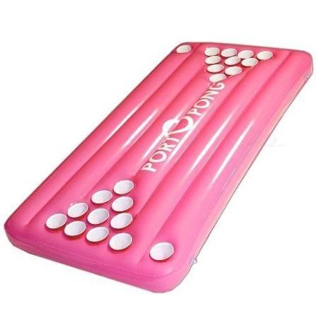 Floating Pool Beer Pong Table, Pink - Walmart.com Pool Beer Pong, Floating Beer Pong Table, College Drinks, Epic Pools, Pool Party Games, Float Trip, Beer Pong Tables, Pool Games, Bachelorette Party Games