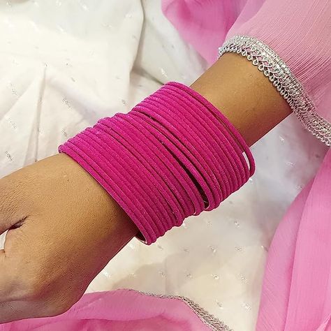 A perfect traditional, ethnic fashion statement. Velvet finish, skin Friendly, hypoallergenic. Velvet Bangles, Indian Bangles Set, Indian Bangles, Bangles Set, Bangles Indian, Bangle Set, Ethnic Fashion, Jewelry For Women, Costume Jewelry