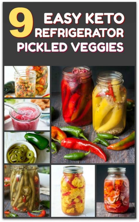 If you like pickles, you have to check out this list of keto refrigerator pickled vegetables. With fresh summer veggies from your garden these quick pickles are healthy and tasty keto snacks you can feel good about. Refrigerator Pickled Vegetables, Pickled Vegetables Recipe, Quick Pickles, No Carb Food List, Healthy Low Carb Snacks, Refrigerator Pickles, Healthy Low Carb, Vegetables Recipes, Summer Veggies