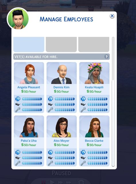 Mod The Sims - Maxed Skills, Restaurant, Retail, Vet Now with Teens Sims 4 Employee Cc, Employee Satisfaction, Employee Management, Dog Games, Good Employee, Sims Four, Vet Clinics, Clear Mind, The Sims4