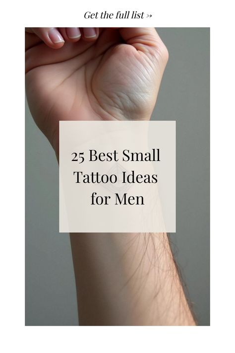 25 Best Small Tattoo Ideas for Men Small Diy Tattoos, Meaningful Minimalist Tattoos Men, Minimalist Tattoo Placement Ideas, Discreet Tattoos Men, Small Snake Tattoo Men, Quote Tattoos For Men Meaningful, Small Minimalist Tattoo Men, Meaningful Tattoo Quotes For Men, Tattoo Placement Men