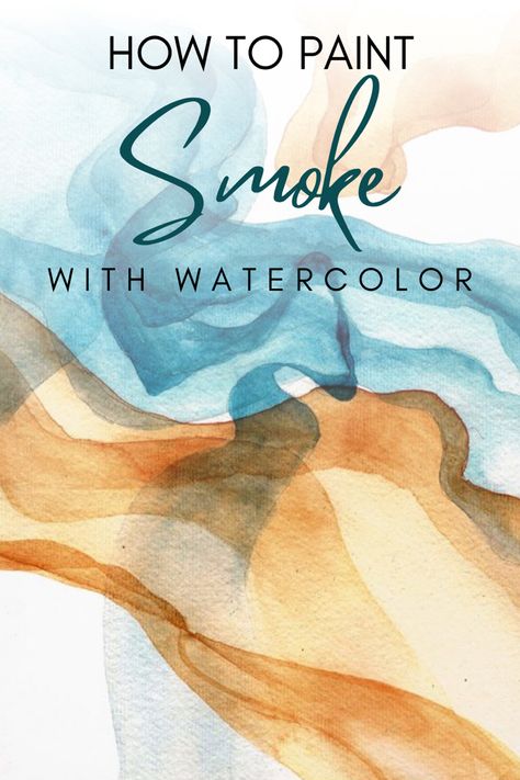 Have you ever tried to paint or draw smoke? Watercolor can be an interesting and challenging medium to master, but here is an effective method to create a smoke effect with some paint, water, and a few brush strokes. This is not a full length tutorial, but you can get a pretty good idea of how it's done. Watercolour Fire, How To Paint Fire Watercolor, How To Paint Rain Watercolor, Fire Watercolor, How To Do Watercolour Splashes, Inspo Drawing, Watercolor Candles, Sustained Investigation, Watercolor Abstract Painting