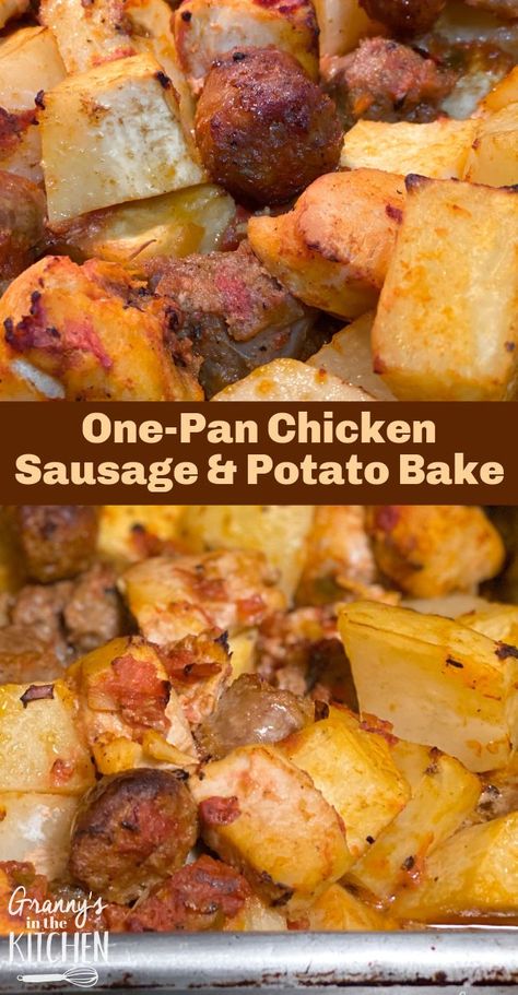 Chicken Sausage And Potatoes, Whole Chicken Recipes Oven, Italian Sausage Casserole, Sausage And Potato Bake, Sausage Potato Casserole, Sausage And Potatoes, Sausage Recipes For Dinner, Smoked Sausage Recipes, Sausage Dinner