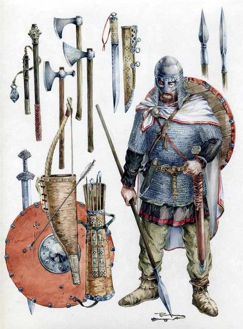 Viking Stuff Art Viking, Viking Armor, Half Elf, Viking Reenactment, Historical Warriors, Viking Culture, Historical Armor, Ancient Warfare, Viking History