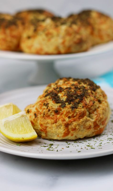 Crab Stuffed Cheddar Bay Biscuits with Lemon Butter - Happy Homeschool Nest Biscuits Dessert Recipes, Crab Stuffed Cheddar Bay Biscuits, Stuffed Cheddar Bay Biscuits, Biscuits Cheddar, Biscuits Dessert, Southern Biscuits, Crab Stuffed, Cheddar Bay Biscuits, Biscuit Mix