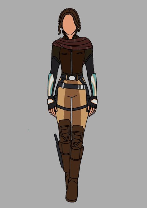 Jedi Inspired Outfit Female, Starwars Oc Outfit, Star Wars Outfit Design, Mandalorian Oc Art Female, Female Star Wars Outfits, Star Wars Women Outfits, Jedi Outfit Design, Superhero Suits Female, Star Wars Outfits Character Design