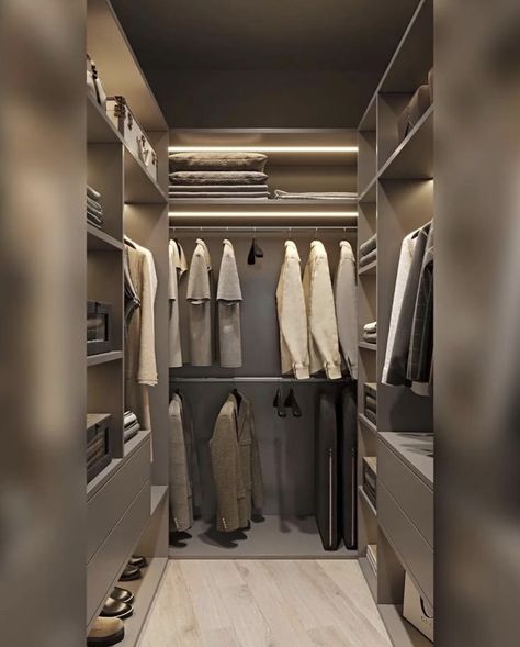 U Shaped Walk In Closet Layout, Walk In Closet Layout, Luxury Closets, Closets Design, Luxury Closets Design, Modern Closet, Closet Layout, Mushroom House, Bedroom Closet