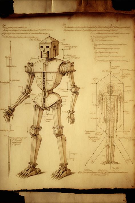 imiginary LeonardoDaVinci art, sketch art, robot art Da Vinci Sketches Inventions, Leonardo Da Vinci Sketches Sketchbooks, Mediterranean Tattoos, Davinci Inventions, Davinci Sketches, Leonardo Da Vinci Dibujos, Leonardo Da Vinci Inventions, Da Vinci Machines, Skull Side View