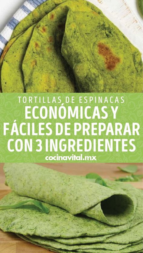 Con solo tres ingredientes y en menos de 4 pasos, aprende con esta receta cómo hacer estas saludables y deliciosas tortillas de espinacas para tu comida del día. Keto Tortillas, Tortilla Recipe, Keto Recipes Dinner, Low Carb Keto Recipes, Tortillas, Low Carb Keto, Sin Gluten, Keto Diet Recipes, Vegetable Recipes