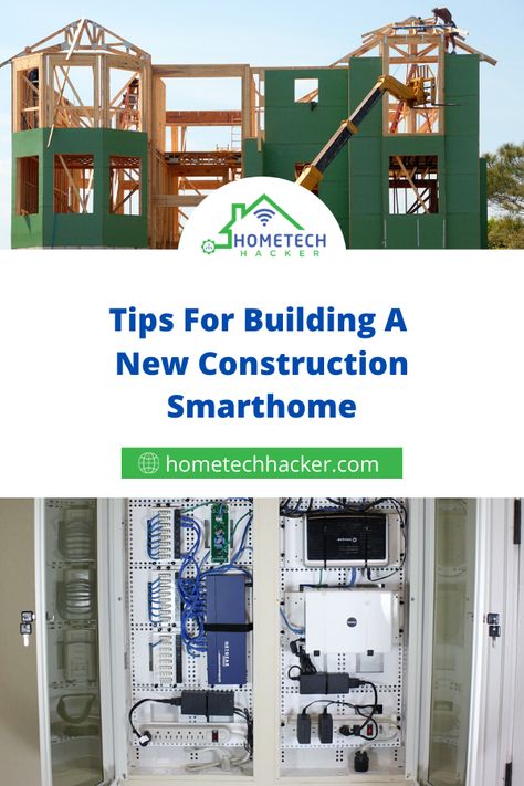 Home Automation Ideas, New Construction Must Haves, Smart Home Design Ideas, Diy Home Automation, New House Construction, Garage Workshop Plans, House Wiring, Home Building Tips, Smart Home Design