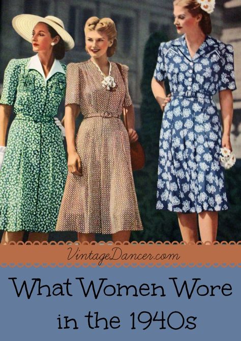 What did women wear in the 1940s? Dresses, blouses, pants, shoes, swimsuits, and jewelry all with a unique 1940s style. Learn more about 1940s fashion now 40s Mode, High Heels For Kids, 1940s Fashion Women, 1940 Style, 1940s Women, 1940s Woman, Fashion 1940s, Girls High Heels, The 40s