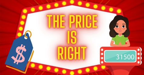 Come on Down! How to Host Your Own 'The Price is Right' with Your Grandkids Price Is Right Games Parties, Price Is Right Party Game, Guess The Price Game, Price Is Right Games Free Printable, Price Is Right Christmas Game, Diy Price Is Right Games, The Price Is Right Game Ideas, Price Is Right Games Diy, 4h Games