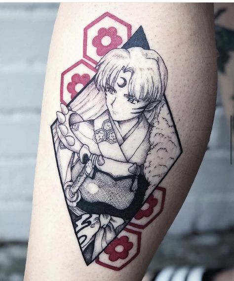 Sesshomaru Tattoo, Photorealism Tattoo, Ink Artists, Mangas Tattoo, Design Tattoos, Full Sleeve Tattoo Design, Manga Tattoo, One Piece Tattoos, Cartoon Character Tattoos