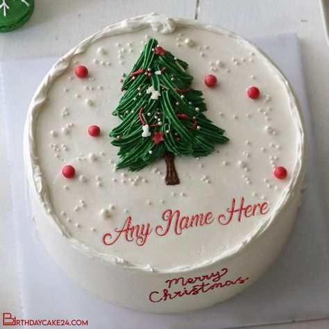 Red Velvet Birthday Cake, Write Name On Cake, Christmas Birthday Cake, Merry Christmas Cake, Deer Cakes, Cake With Name, Cake Templates, Birthday Cake With Flowers, Happy Birthday Cake Images