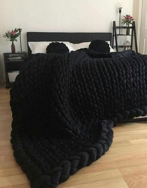 #follow #house #homedecorideas #lifestyle #home #homedecor #bedroomdecor #bedroom #blogging #blogger #blog Diy Knit Blanket, Blanket Diy, Chunky Blanket, Chunky Knit Blanket, Knit Blanket, Wool Throw, Room Inspiration Bedroom, Room Ideas Bedroom, Dream House Decor