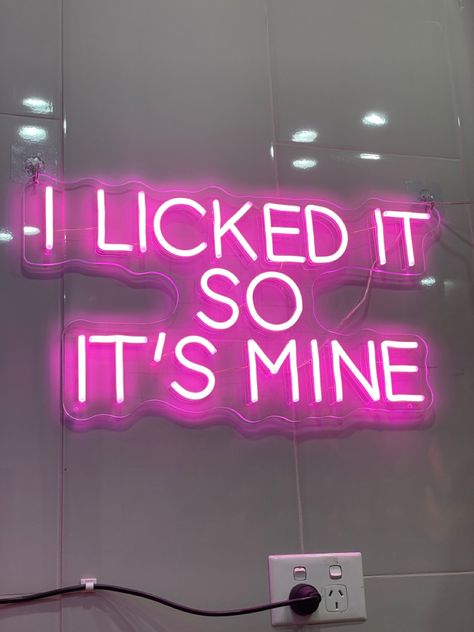 Ice cream pun (if you say so 😏) Ice Cream Puns, I Licked It So It's Mine, Ice Cream Flavor, Dog Ice Cream, Ice Cream Flavors, Ice Cream Shop, Neon Sign, Puns, Ice Cream