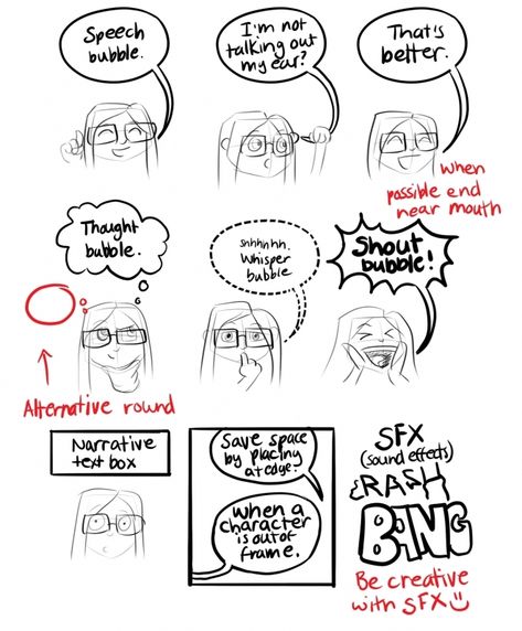 Comic Basics - 7 - Comic Text How To Make Comics Tutorials, How To Make A Comic, Strip Drawing Ideas, Drawing Ideas Easy Kids, Comic Strip Drawing, Comic Strip Drawing Ideas, Strip Drawing, Dark Reading, Comic Tips