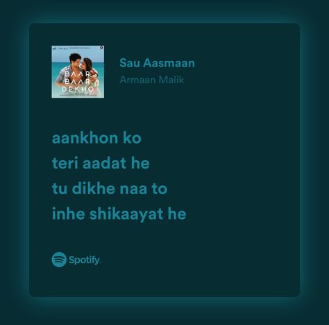 Hindi Songs Spotify Lyrics, Bollywood Lyrics Aesthetic, Hindi Songs Lyrics Quotes, Bollywood Lyrics, Song Captions, Hindi Love Song Lyrics, Hindi Lyrics, Meaningful Lyrics, Love Song Quotes