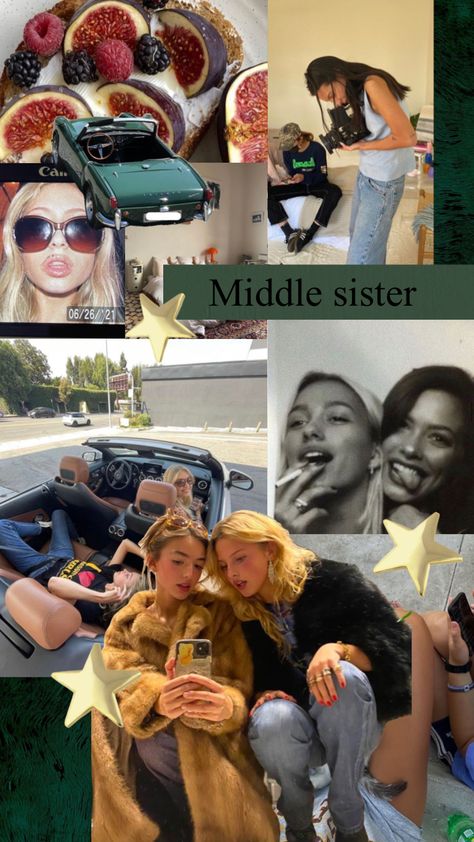 Middle sister The Middle Sister Aesthetic, Middle Daughter Aesthetic, Middle Sister Aesthetic, Middle Child Aesthetic, Kylie Aesthetic, Middle Daughter, Character Vibes, Middle Sister, Church Camp