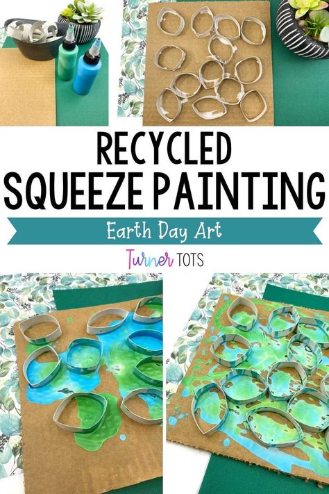 Looking for a fun and creative way to celebrate Earth Day with your little ones? These recycled art projects are perfect for kids of all ages! These eco-friendly activities are sure to get those creative juices flowing from squeeze painting to recycled crafts. Plus, they're a great way to teach kids about the importance of recycling and taking care of our planet. So get crafty with this Earth Day process art for preschool and celebrate Earth Day with your little ones today! Earth Day Art Projects, Reduce Reuse Recycle Activities, Earth Day Preschool Activities, Earth Friendly Crafts, Art For Preschool, Environmental Art Projects, Earth Day Art, Science Art Projects, Recycling Activities