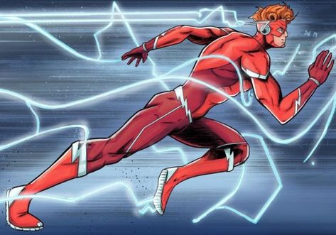 Flash Hq, Speedster Oc, Wally West Rebirth, Wally West Flash, The Flash Wally West, Dc Flash, Comic Superheroes, Flash Family, Titans Dc