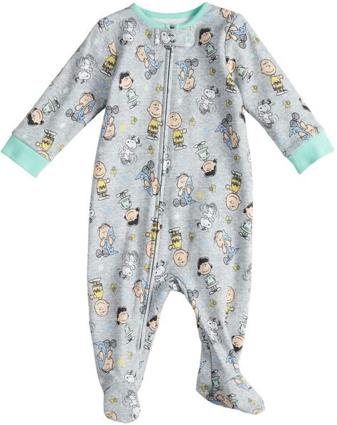 Baby Peanuts Charlie Brown, Lucy, Snoopy & Linus Printed Sleep & Play {affiliate link} Snoopy Baby Room, Snoopy Baby Clothes, Snoopy Baby, Charlie Brown Lucy, Baby Snoopy, Disney Baby Clothes, Peanuts Charlie Brown, Newborn Baby Dolls, Snoopy Love