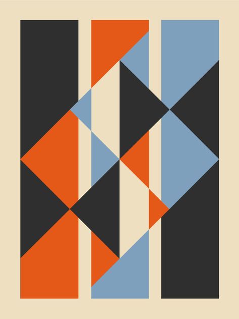 Bauhaus Poster Design, Graphic Designing Services, Illustration Simple, Quilt Modernen, Geometric Design Art, Design Mandala, Bauhaus Art, Bauhaus Poster, Poster Shop