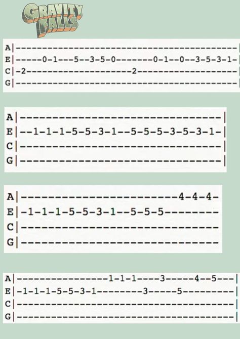 Ukulele Easy Song, Uke Tabs Tablature Ukulele, Gravity Falls Ukulele Tab, Guitar Tabs Popular Songs, Gravity Falls Kalimba, Tabs For Ukulele, Gravity Falls Guitar Tab, Ukulele Songs Popular Easy Tab, Ukelele Tabs Easy