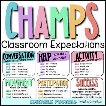 Middle School Management, Classroom Management High School, Champs Classroom Management, Champs Posters, Class Procedures, Energy Bus, Class Participation, First Week Of School Ideas, Classroom Expectations