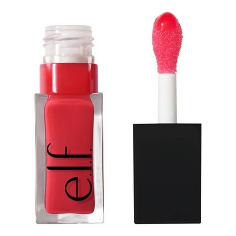 e.l.f. Glow Reviver Lip Oil - Red Delicious - 0.25 fl oz Elf Lip Oil, Hydrating Lip Oil, Elf Products, Tinted Lip Oil, Glam Gifts, Beeswax Lip Balm, Natural Lip Colors, Lip Gloss Colors, Elf Cosmetics