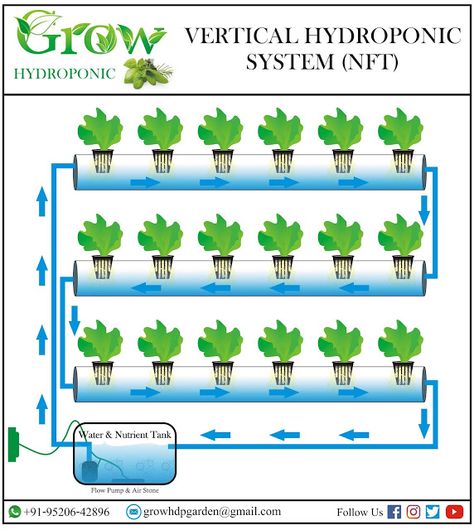 Nft Hydroponics, Hydroponic Gardening Diy, Vertical Hydroponics, Indoor Hydroponic Gardening, Hydroponic Gardening System, Hydroponic Grow Systems, Gutter Garden, Garden Watering System, Indoor Farming