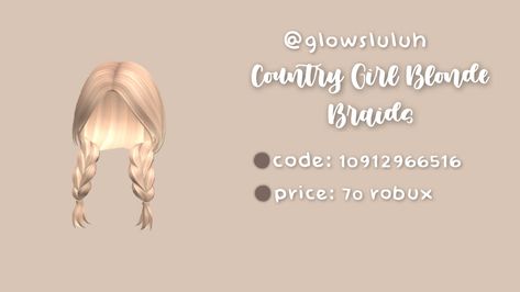 Braid Hair Codes Bloxburg, Roblox Hair Accessories Code, Berry Avenue Codes Hair Blonde Braids, Roblox Blonde Braid Hair Codes, Blonde Hair Codes For Brookhaven, Roblox Braided Hair Codes, Blonde Hair Roblox Id, Bloxburg Blonde Hair, Berry Avenue Codes Blonde Hair