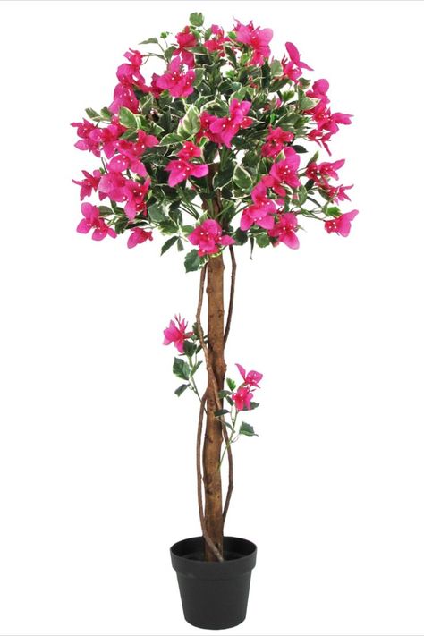 Artificial Bougainvillea, Flower Topiary, Bougainvillea Flower, Pink Bougainvillea, Orchid Flower Arrangements, Topiary Tree, Flowering Tree, Fuchsia Flowers, Fake Trees