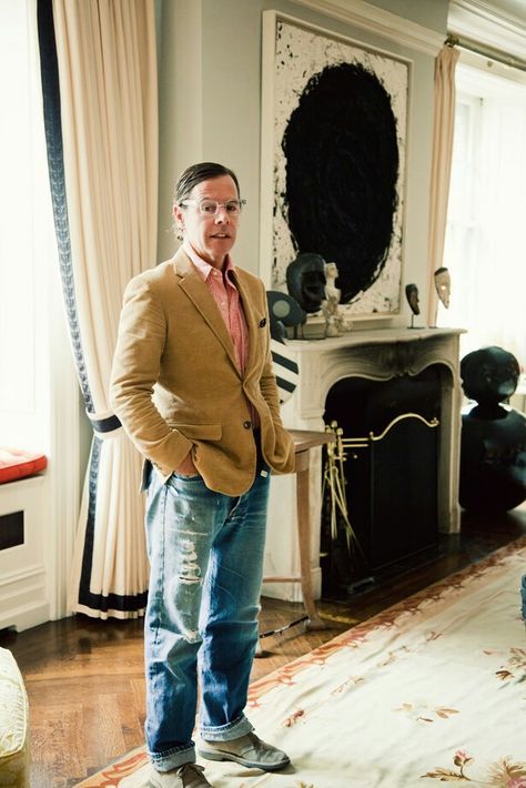 Andy Spade, Famous Lifestyle, Jack Spade, Preppy Men, Ivy League Style, Dad Fashion, Mens Outfit Inspiration, Eclectic Interior, City Style