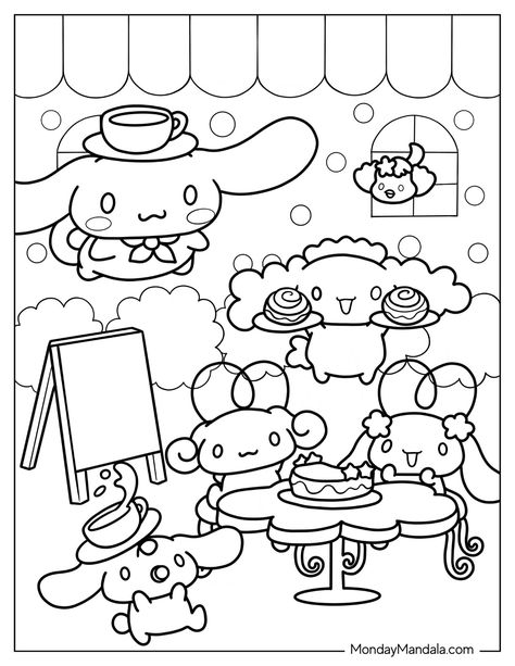 22 Cinnamoroll Coloring Pages (Free PDF Printables) Cinnamoroll Coloring Pages, Sanrio Coloring Pages, Sanrio Coloring, Cinnamoroll Sanrio, Hello Kitty Imagenes, Family Coloring Pages, Hello Kitty Colouring Pages, Kitty Coloring, Hello Kitty Coloring