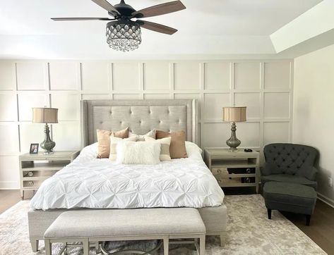 Sherwin Williams Zurich White SW 7626: 9 real home pictures Sherwin Williams Zurich White, Zurich White, Cream Bedrooms, White Instagram, Kitchen Paint Colors, Neutral Bedroom, Neutral Walls, Board And Batten, Home Pictures