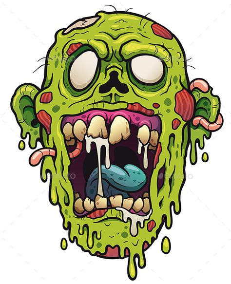 Vector illustration of Cartoon Zombie head Cartoon Zombie, Zombie Drawings, Zombie Cartoon, Zombie Tattoos, Zombie Illustration, Zombie Face, Zombie Head, Zombie Art, Chandler Riggs