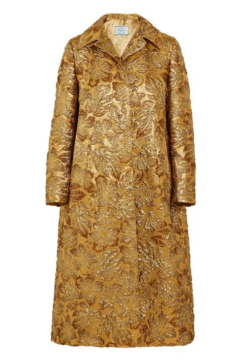 prada Mango Faux Fur Coat, Prada Coat, Brocade Coat, Jacquard Coat, Cl Fashion, Floral Coat, Embroidered Kimono, Kimono Pattern, Holiday Party Dresses