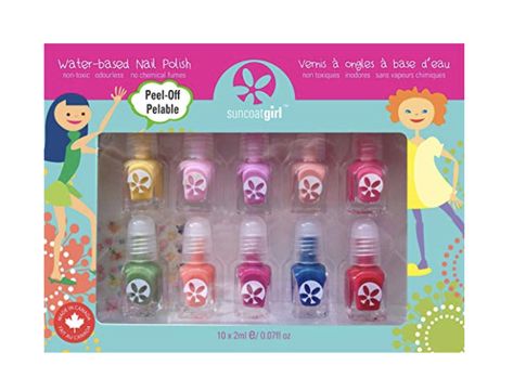 5 Kid-Friendly Non Toxic Nail Polish Brands – Bigger Better Days I Lifestyle Blog Nail Polish For Kids, Nail Polish Party, Party Palette, Bright Nail Polish, Nail Polish Gift Set, Kids Nail Polish, Water Based Nail Polish, Nail Polish Brands, Nail Polish Kits