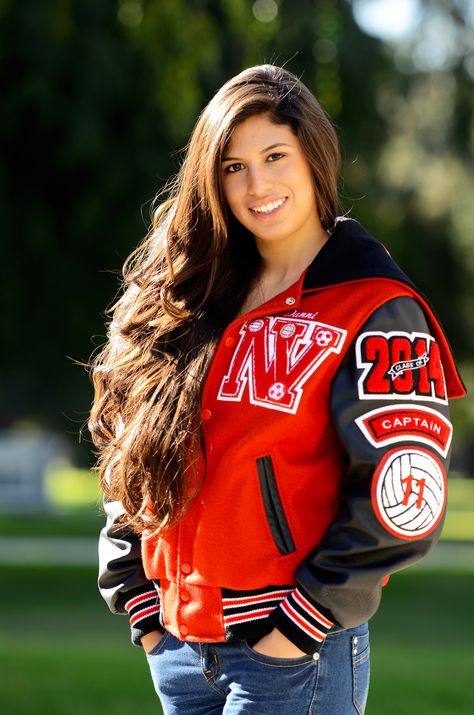 Dance Senior Pictures, Senior Jackets, Varsity Letterman Jackets, College Jackets, Letterman Jackets, Sleeves Ideas, Long Coat Women, Letterman Jacket, Graduation Outfit