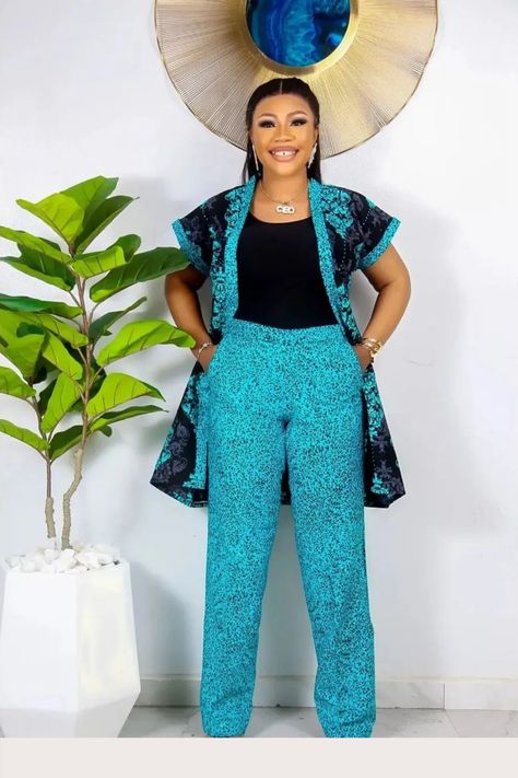 Latest Kampala Styles For Ladies, Ankara Trouser And Top Styles, Ankara Trousers And Top For Women, Ankara Trouser And Top, Kampala Styles For Ladies, Kampala Styles, Trouser And Top For Ladies, Trouser And Top, Ankara Jumpsuit Styles