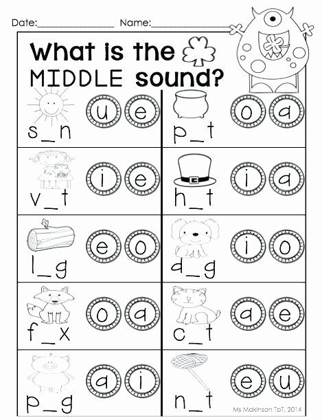 Middle sounds Worksheets for Kindergarten Medial sound Worksheets for Kindergarten March Printables, Middle Sounds Worksheet, Sounds Worksheet, Medial Sounds, Ending Sounds, Middle Sounds, Missing Letters, Vowel Sound, Worksheets For Kindergarten