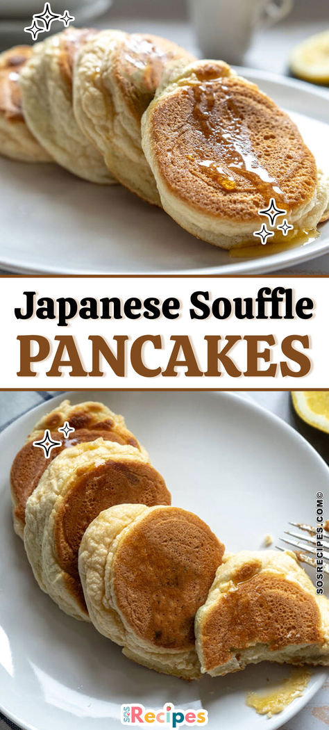 This one’s for all pancake lovers. If you love pancakes like me and you still didn’t try these Japanese soufflé pancakes, then you’re missing a lot. Pancakes are my favorite for breakfast. Japanese Souffle Pancakes, Sos Recipe, Soufflé Pancakes, Souffle Pancakes, Perfect Pancakes, Fluffy Pancakes, Vegetarian Cooking, Cream Of Tartar, Cake Creations