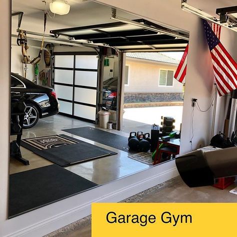 Large Garage Mirrors Garage Mirror Wall, Mirror In Garage, Garage Gym Mirrors, Garage Mirror, Large Garage, Workout Room Home, Colorful Hairstyles, Gym Mirrors, Dance Rooms