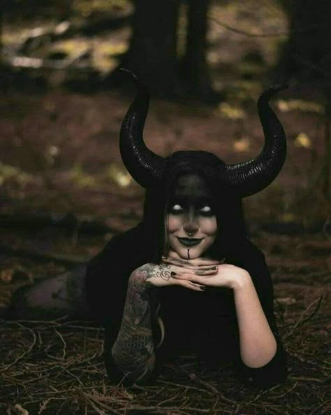 In The Woods, Forest, Halloween, Makeup, Black, Make Up