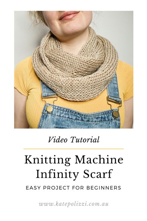 Circular Knitting Machine Infinity Scarf, Scarf On Knitting Machine, Knitting Machine Neck Warmer, Scarf Knitting Machine, Addi Knitting Machine Scarf, Addi Knitting Machine Blanket Patterns, Sentro Knitting Machine Scarf Patterns Free, Knitting Machine Infinity Scarf, Knitting Machine Cowl